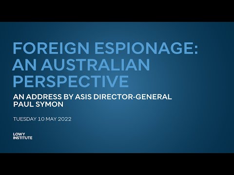 Foreign espionage: An Australian perspective