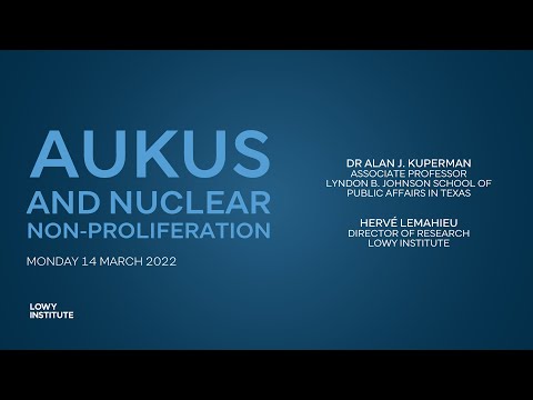 AUKUS and nuclear non-proliferation